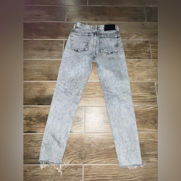 Moussy Vintage Jeans cropped grey fray - Picture 2 of 4